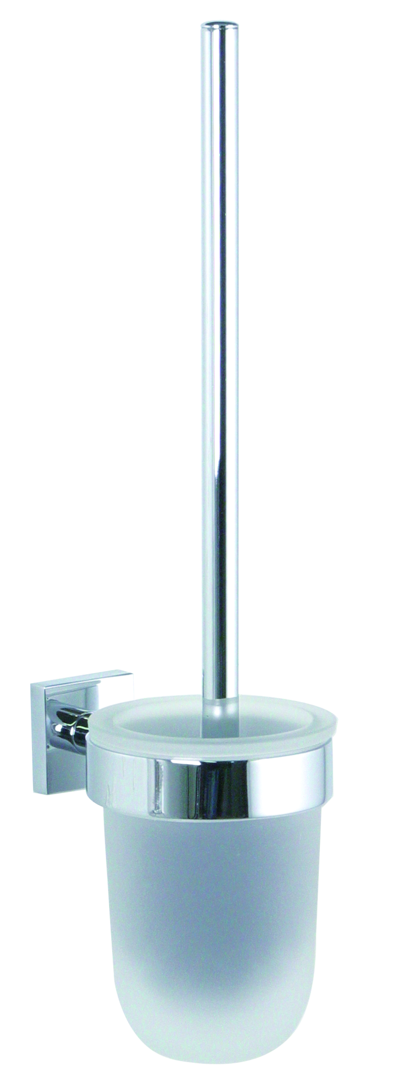 Bravat WC-Wandgarnitur Quaruna - Glas, chrom