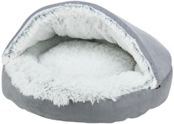 TRIXIE Höhlenbett Harvey Ø 70 Centimeter grau/weiß Hundeschlafplatz