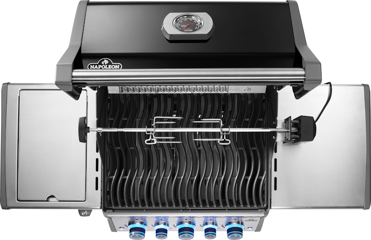 NAPOLEON Gasgrill Rogue PRO-S 425 mit Gußrosten, Schwarz, inkl. Drehspieß