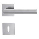 Vorschaubild Griffwerk VAYA 128 LUCIA fast2fix Fast2Fix GK3 Rosetten eckig Buntbart Edelstahl matt