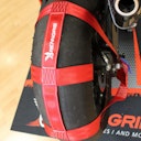 Vorschaubild Renngrib Motorrad Hinterrad Abspanngurt, Zurrgurt, Spanngurt - Rot