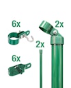 Vorschaubild Alberts® Zauneck-Set Maschendrahtzaun,z.Einbet.,grün,Zaunhöhe:800mm 601362