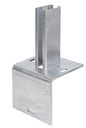 Vorschaubild Alberts® Pfostenträger f.Zaunpf.Doppelstab-Gittermatten/L-Steine,fvz,z.Aufschr.,120x120 686093