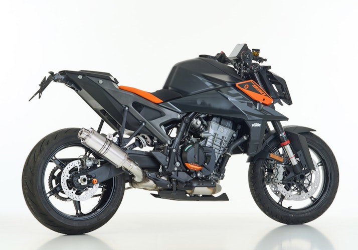Hurric SLIP-ON Schalldämpfer Supersport Aluminium poliert für KTM 990 Duke