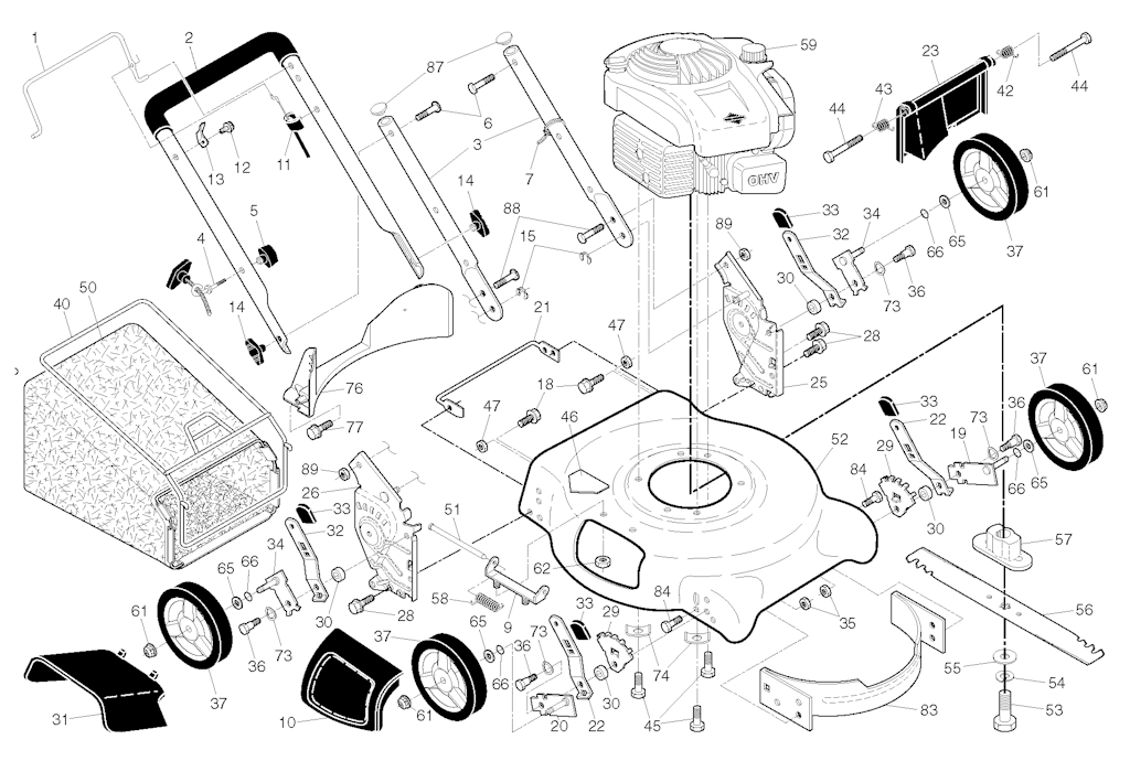 Explosionszeichnung Ersatzteile