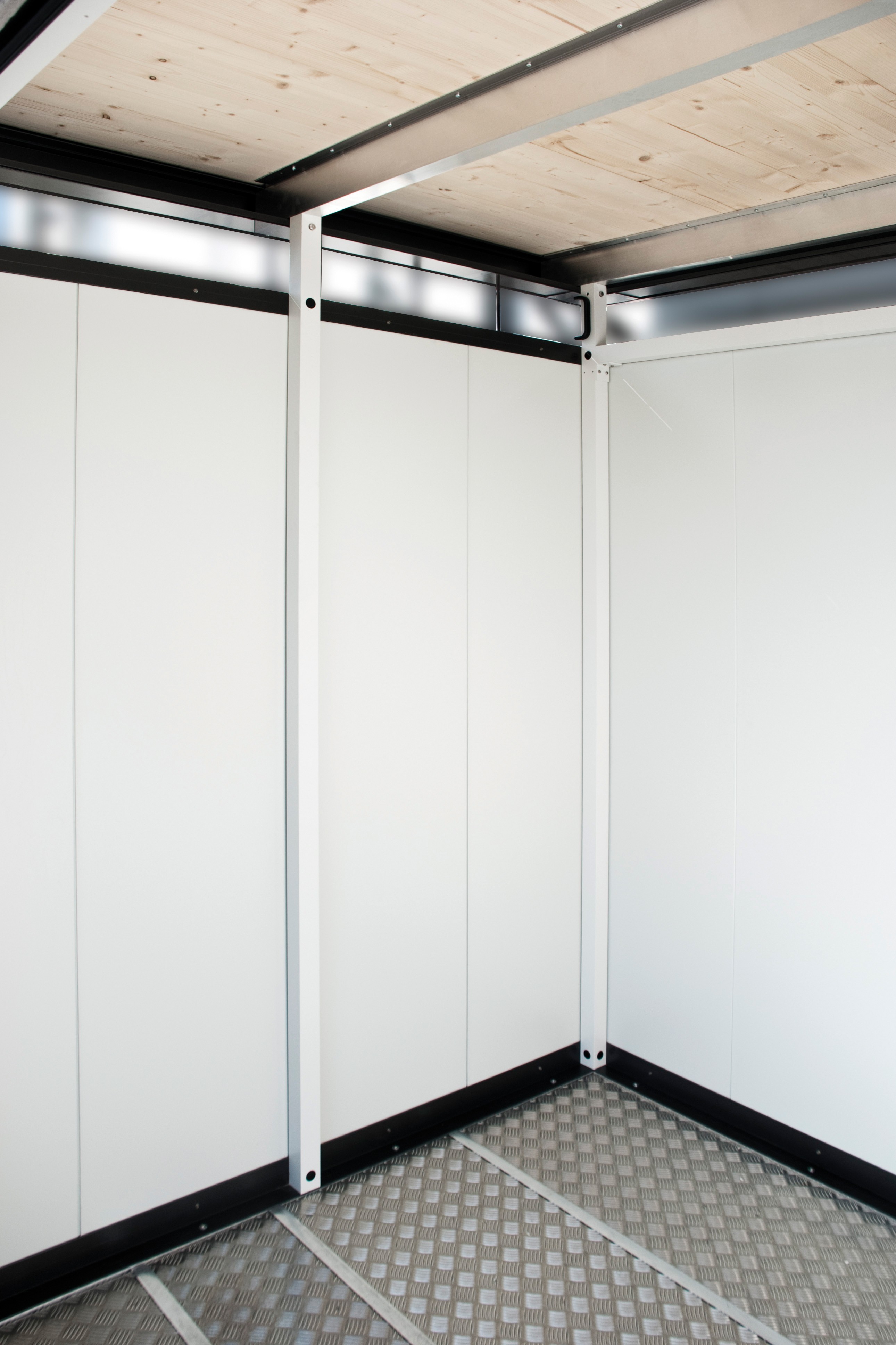 Biohort Dachsteher beschichtet in grauweiß (Innenwandfarbe) für CasaNova CasaNova 300 x 400 cm (Größe 3) und 400 x 400 c...