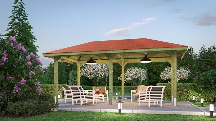 Weka Gartenoase 651 B - Sparset inkl. Schindeln