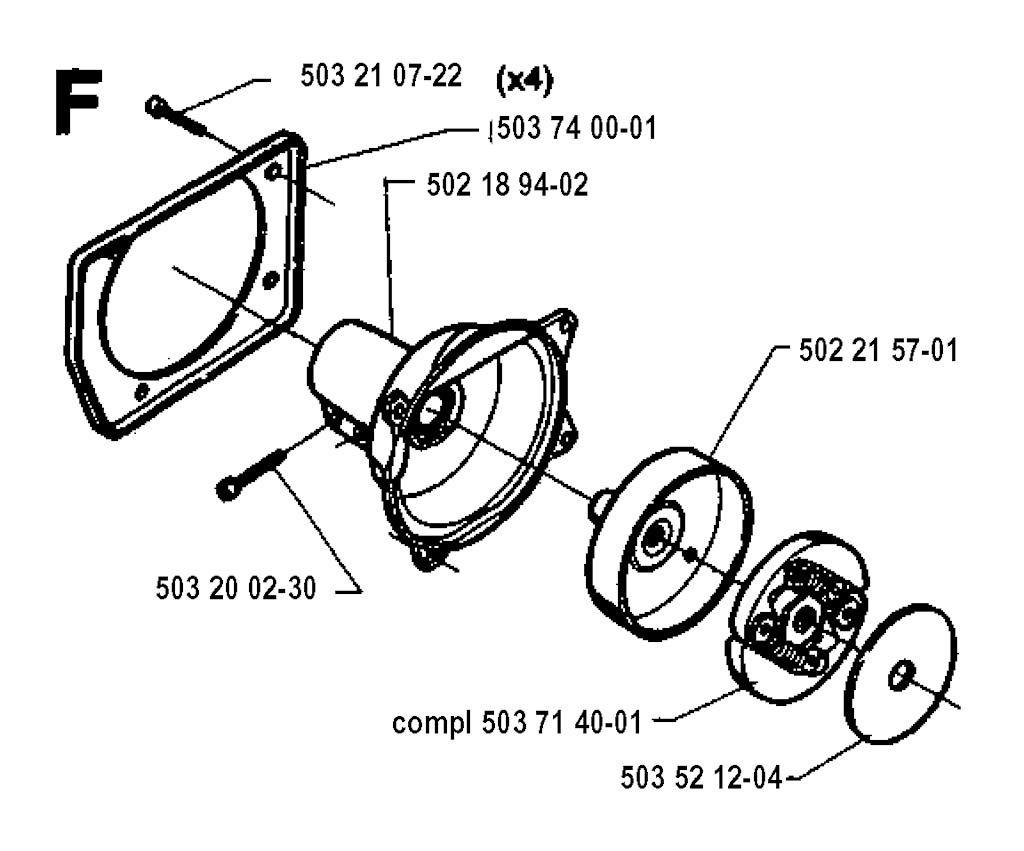 Explosionszeichnung Ersatzteile