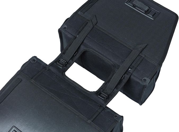 Basil Doppeltasche Kavan Eco Classic schwarz 46 l