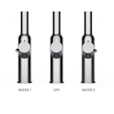 Vorschaubild 4 Wege Wasserhahn Küchenarmatur, BOD, mit 360° schwenkbarem U-Auslauf, Schwarz Matt