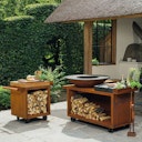 Vorschaubild OFYR Plancha Grill Island Corten 100 PRO Keramik Dunkelgrau