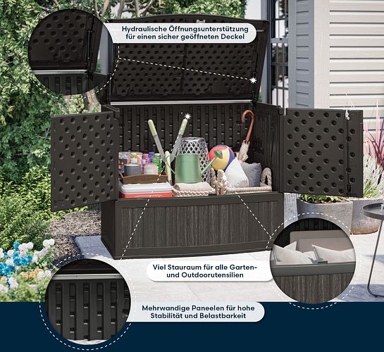Suncast Kunststoff-Gartenschrank 738 L