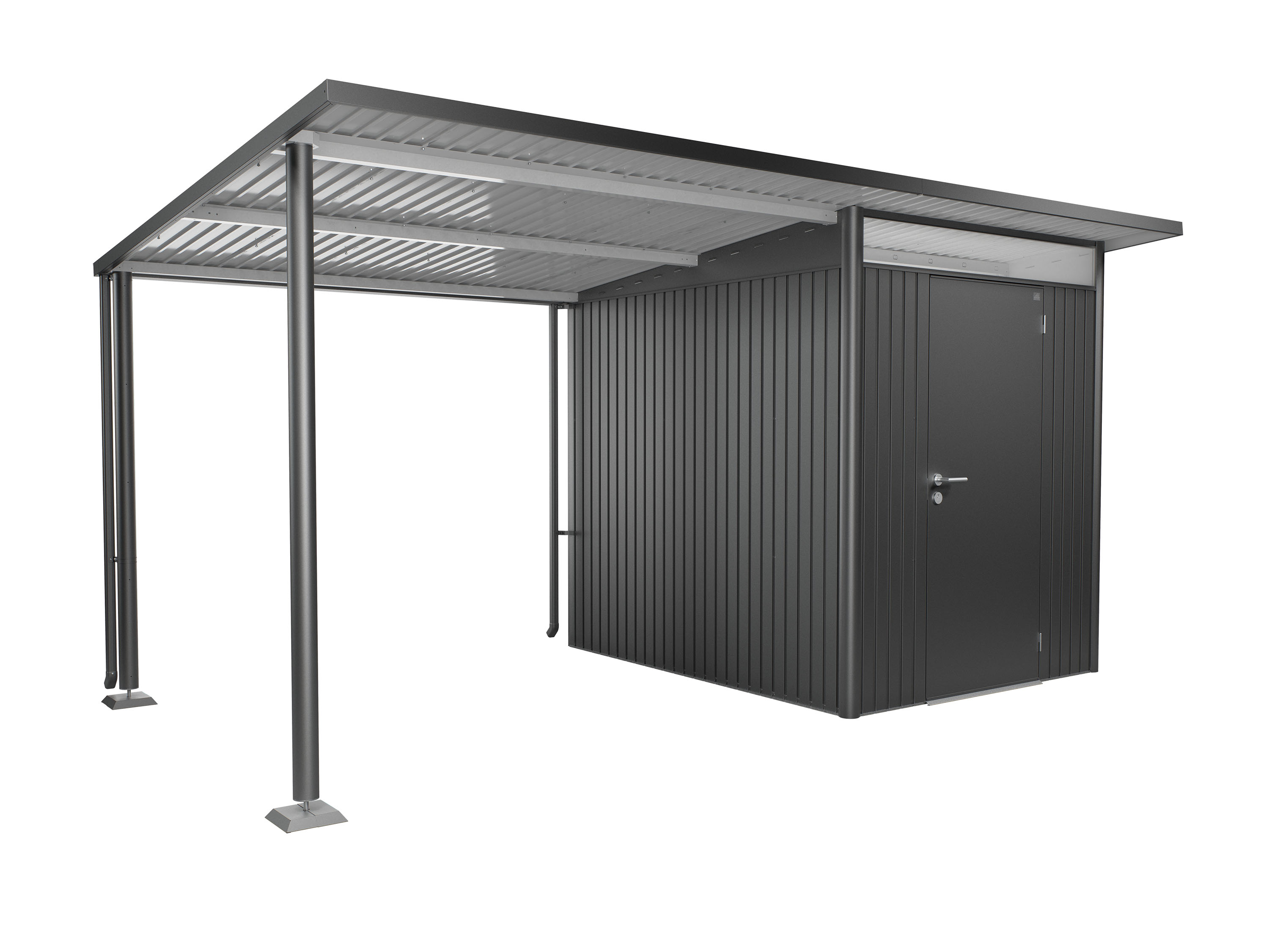 Biohort Seitendach für Gerätehaus Avantgarde & Avantgarde Eco (Einzel- und Doppeltür) B 243 x T 260 cm (passend zu Gr. A...