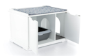Vorschaubild TRIXIE Katzenhaus XL 75x53x51cm weiß Katzentoilette