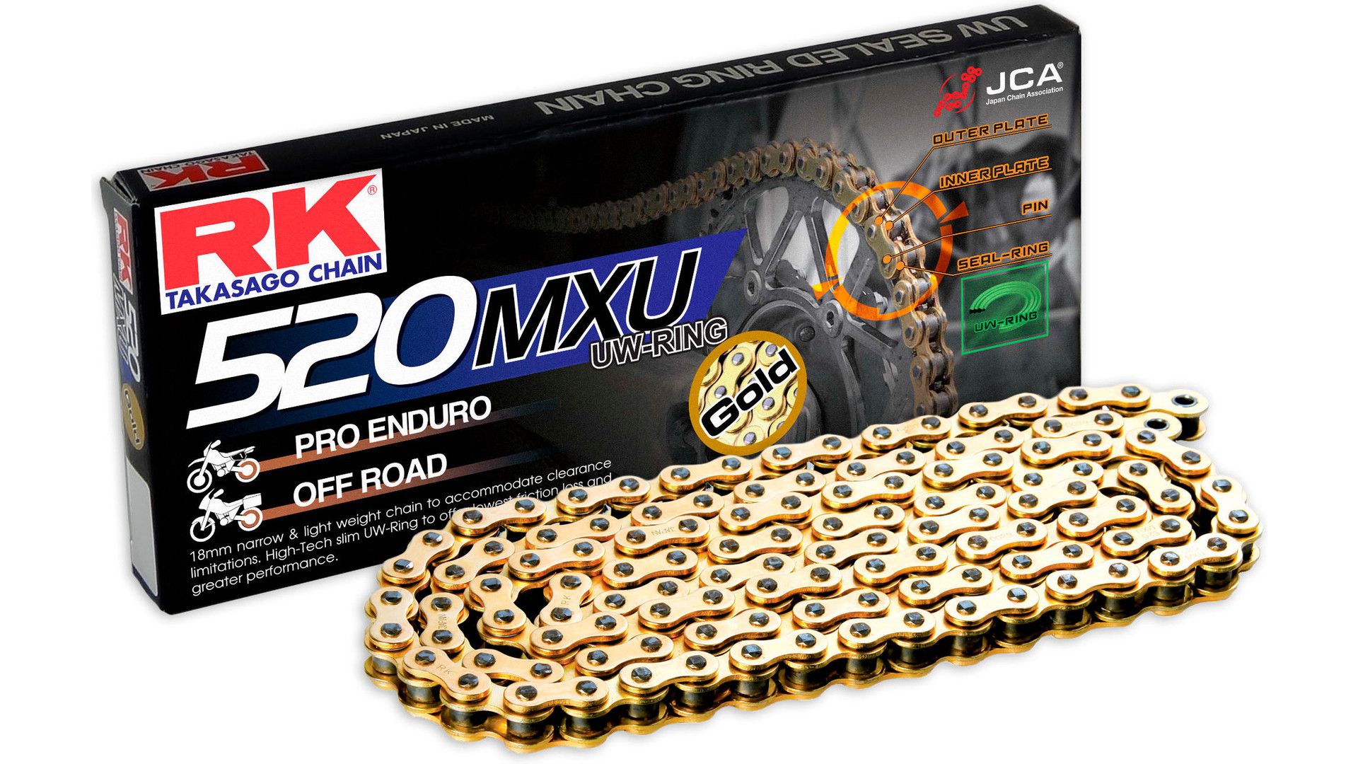 RK Kette GB520MXU, 118 Glieder