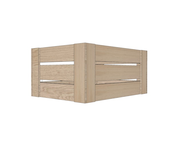 WWOO Holzkiste mit Handtuchhalter (geschraubt) für unter das Waschbecken (58 x 42 x 24 cm)