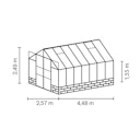 Vorschaubild Vitavia Gewächshaus Cassandra 11500 inkl. Sockelmauer - 11,5 m²