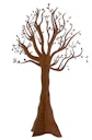 Badeko Baum-Deko 190 cm hoch in Edelrostoptik