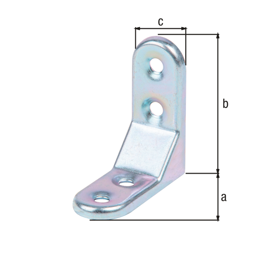 Alberts® Zierwinkel, geprägt, galvanisch verzinkt dickschichtpassiviert, TxHxB 50x50x20 mm 337117