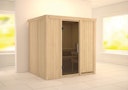 Vorschaubild Karibu Sauna Bodin mit Fronteinstieg 68 mm inkl. gratis 9 kW Bio-Saunaofen im Wert von 719 €