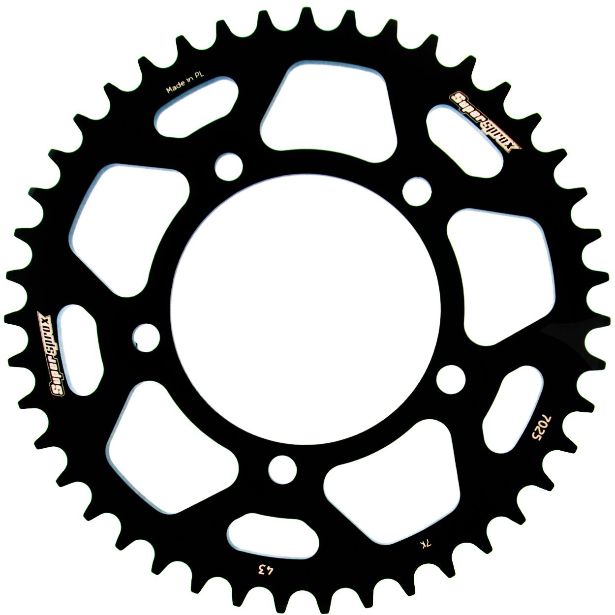 Supersprox Alu-Kettenrad 520 43Z (Schwarz)