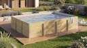 Vorschaubild Weka Massivholzpool Siargao Gr. 2 - 45 mm - 416 x 551 cm inkl. gratis Abdeckplane im Wert von 279,99€