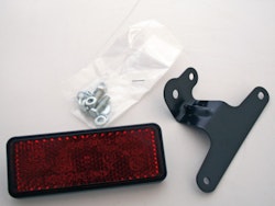 HIGHSIDER smart Rückstrahler Rot Mit Universalhalter, 91,5 x 36 mm (1Stck)