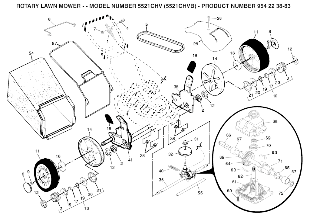 Explosionszeichnung Ersatzteile