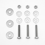 BambusBASIS Montageset GABIONE für Montageschiene - 3 Schrauben, 6 Unterlegscheiben, 3 Muttern, V2AZubehörbild