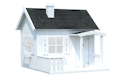 Palmako Kinderspielhaus Otto 3,6 m² inkl. weißer Grundierung