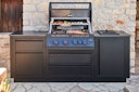Vorschaubild NAPOLEON Gasgrill Oasis Compact 105, Mattschwarz, mit BIG32-1 und Einbau SIZZLEZONE