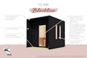 Vorschaubild Karibu Design Saunahaus Laguna Blackline - 73 mm inkl. gratis Sauna-Zubehörset im Wert von 234,94 €