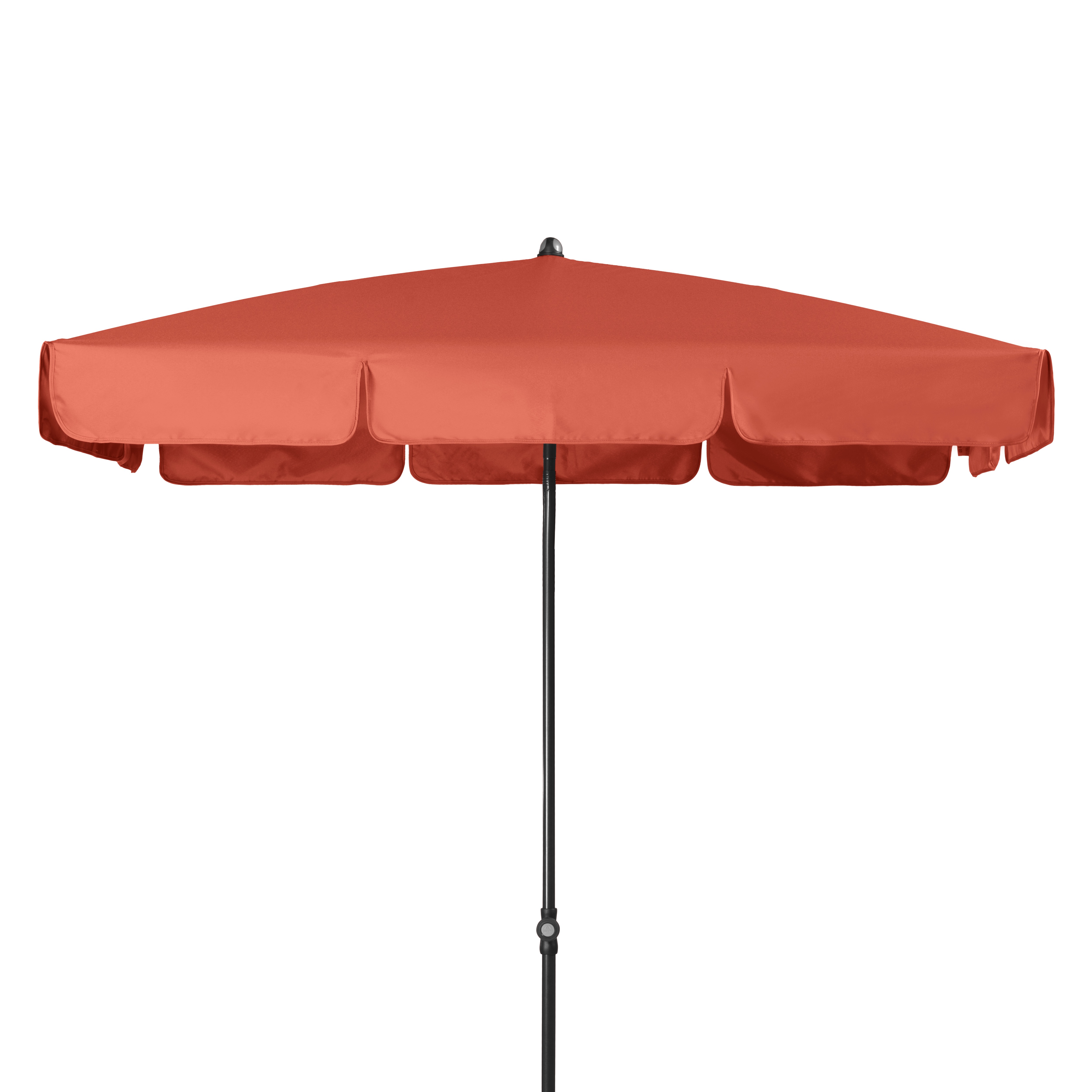 doppler Mittelmastschirm SUNLINE 185 x 120 Waterproof, Stahl Anthrazit / 100 % Polyester 180 g/m² Terracotta