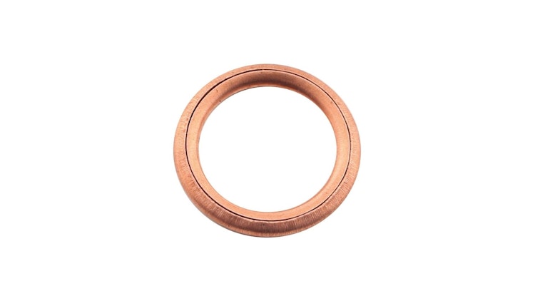 Dresselhaus Kupferring 16 x 22 x 2 mm, VE: 4 Stück, Kupferring Fülldichtring (CuFA), Form C, DIN 7603