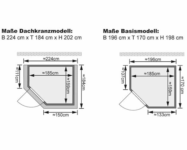 Karibu Woodfeeling Sauna Mia - 38 mm Massivholz Aktionssauna inkl. gratis Sauna-Zubehörset im Wert von 234,94 €