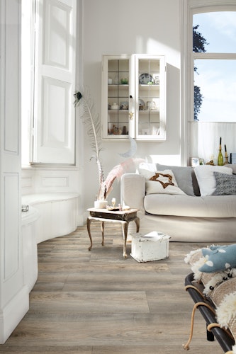 HANDMUSTER MEISTER Designboden MeisterDesign. flex DD 400 Wildeiche grau 6977