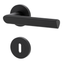 Vorschaubild Griffwerk Türgriff TRI 134 - Schraubtechnik, rund, Graphitschwarz