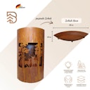 Vorschaubild Badeko Set: Nova Hirsch (Säule, Schale & Kugel)