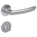 Vorschaubild Griffwerk Jette JETTE CRYSTAL PIATTA S -Edelstahl matt Rosettengarnitur rund -Flachrosette -WC TS 37-45mm