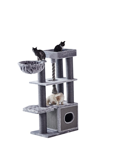 NOBBY Kratzbaum "YANKO" grau; 80 x 50 x 159 cm