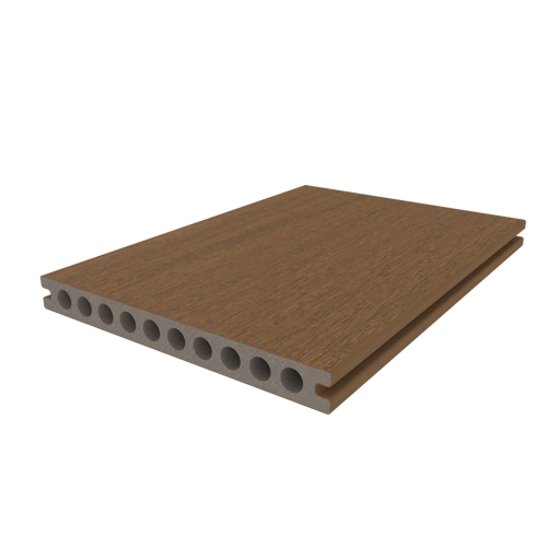 NewTechWood Gigangte Vintage WPC-Terrassendiele Hohlkammer Teak  23 x 210 mm