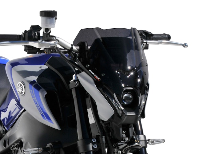 ERMAX Naked-Bike-Scheibe Acrylic durchsichtig Schwarz getönt für YAMAHA MT-09 / SP