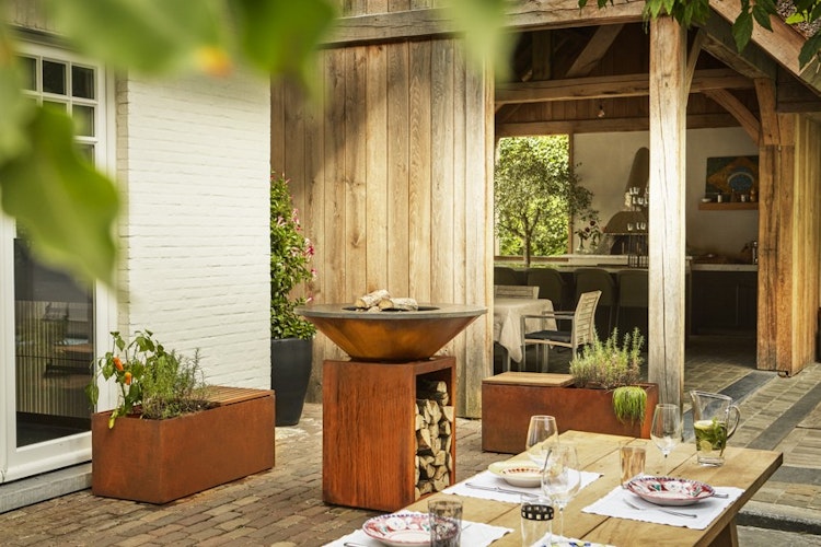 OFYR Plancha Grill Classic Storage Corten 85