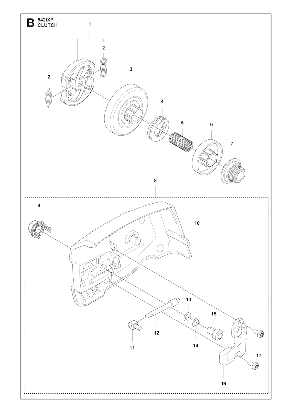 Explosionszeichnung Ersatzteile