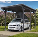 Vorschaubild Skan Holz Caravan-Carport Emsland 404x604 cm mit erhöhter Einfahrt