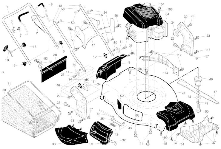 Husqvarna Rasenmäher gelegentliche Nutzung 96145001101 HU800AWD