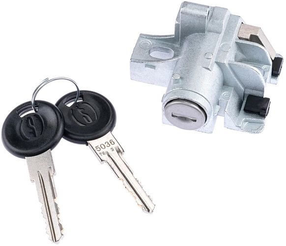 CONTEC Rahmen- und Akkuschloss-Set PowerLoc L schwarz BOSCH BES2 - für Rahmenakku (PowerPack)