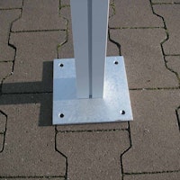 KGT Aufschraub-Set für Aluminium Carports Weser und Elbe im Austausch mit Einspannhülsen