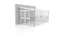 Vitavia Gewächshaus Helena 11900 inkl. 2 Seitenfenstern - 11,8 m² -weiß