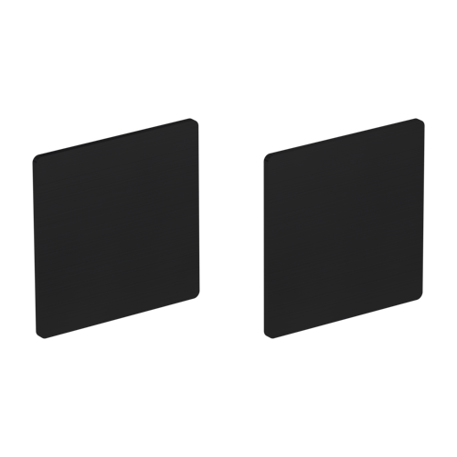 Griffwerk FRAME | DESIGN MANUFAKTUR ROSETTE -Graphitschwarz Rosettenpaar eckig -Prontofix -Blind